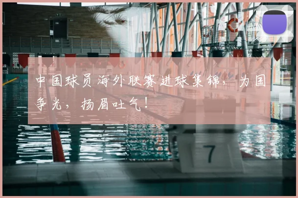 中国球员海外联赛进球集锦，为国争光，扬眉吐气！